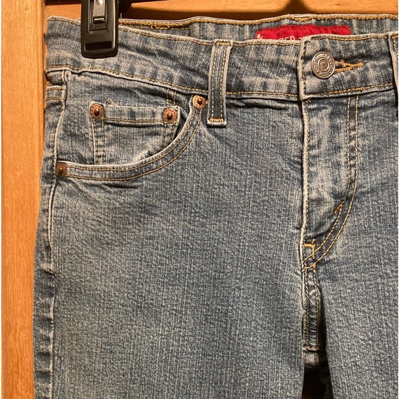 Levi's 518 Blue Superlow Stretch Boot Cut Jeans - Picture 5 of 16